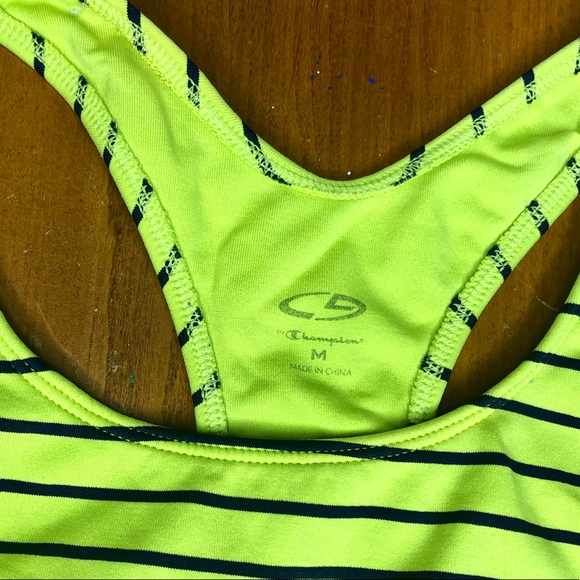 C9 Champion Green Dark Blur Sports Bra Size Medium - Picture 5 of 5
